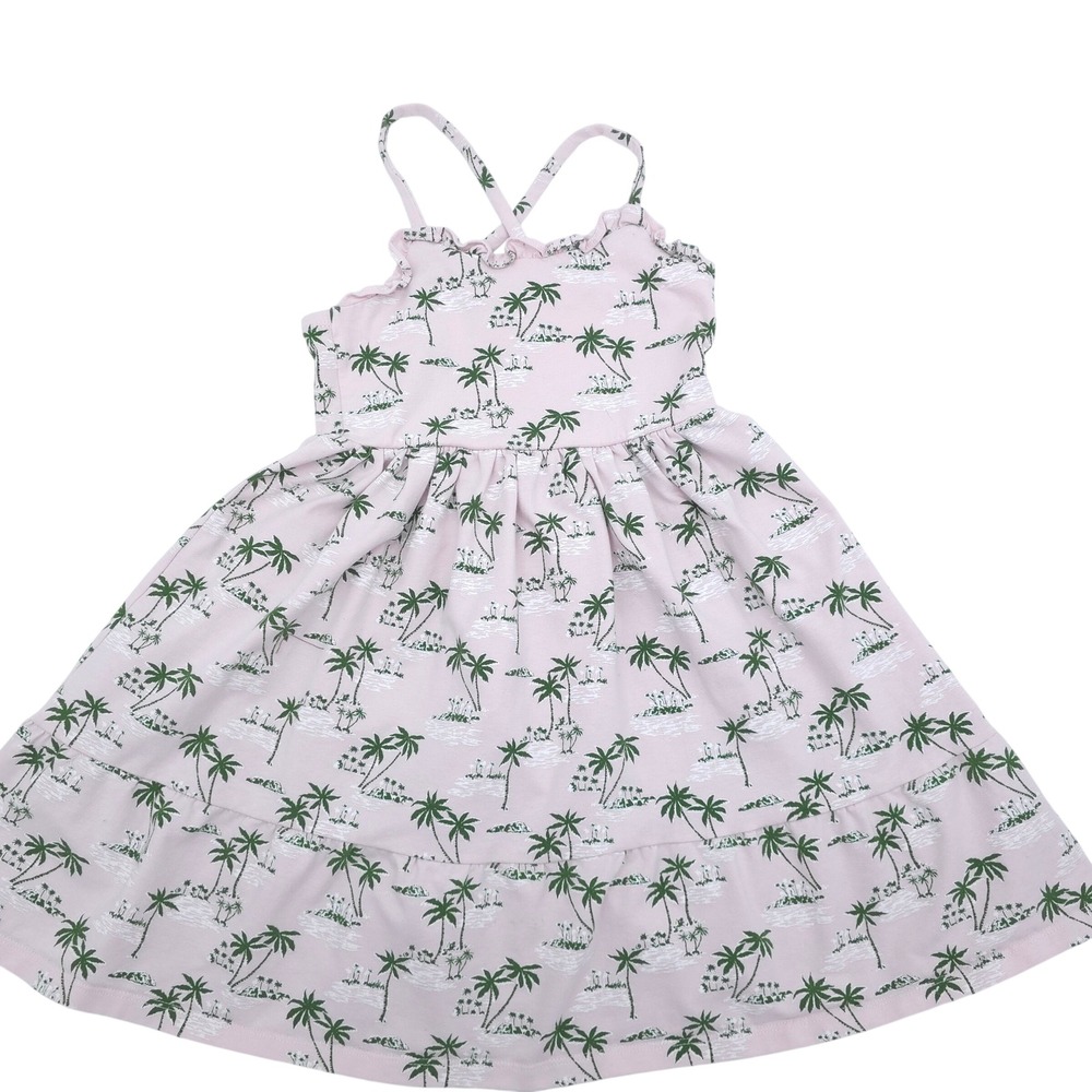 Janie and Jack Imagine Paradise Palm Tree Dress Size 7